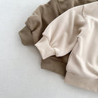 Arrival Kids Unisex Soft Comfortable Long Sleeves Solid Color Top Casual Pullover