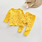 Baby All Over Print Pattern Tops Combo Pants Lovely Sets Home Clothes